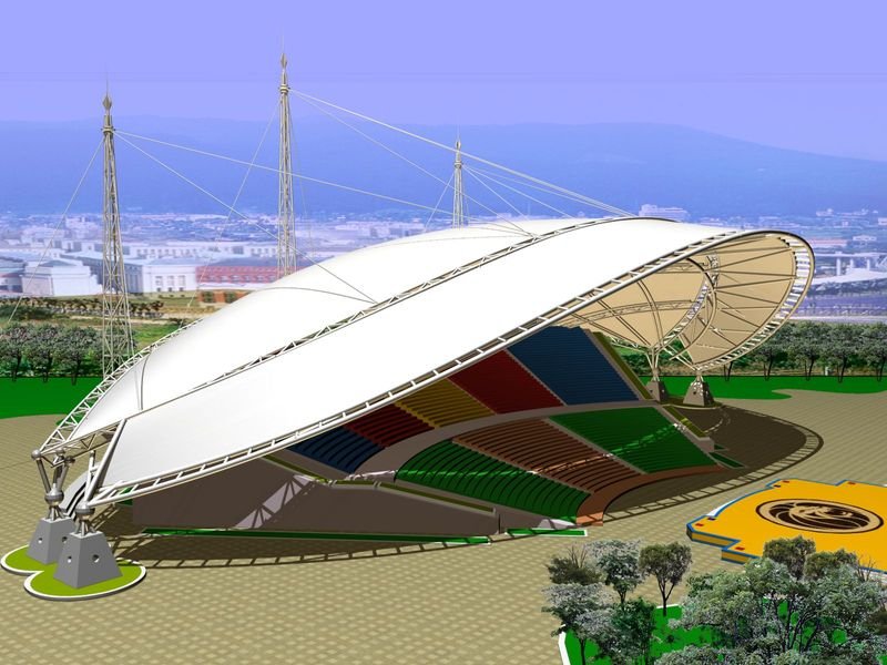 内蒙古体育场膜结构